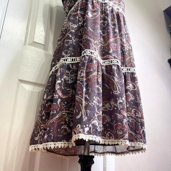 Hayden Los Angeles | Paisley Print Spaghetti Strap Dress Size Medium - Picture 7 of 15